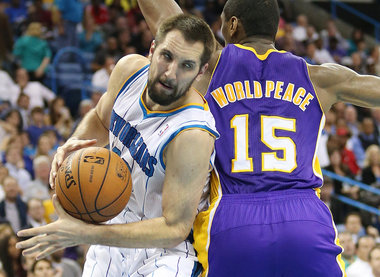 lakers hornets anderson peace