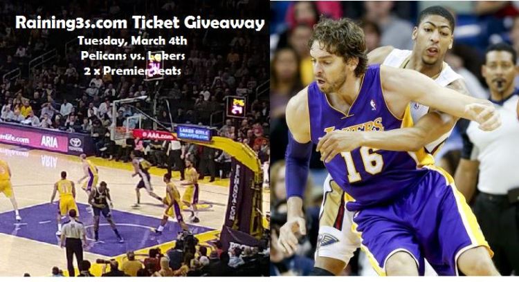 Raining3s.com Ticket Giveaway