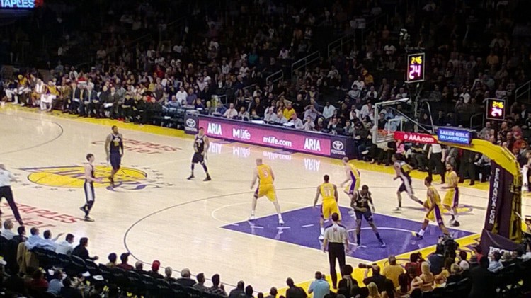 Seat view from Premier section 10, Row 8 (Photo: Raining3s.com)